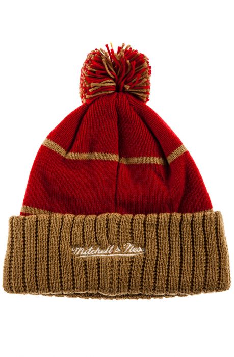 The San Francisco 49ers High 5 Beanie in Red & Gold