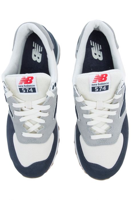 The 574 Retro Sport Sneaker in Navy and Silver Mink