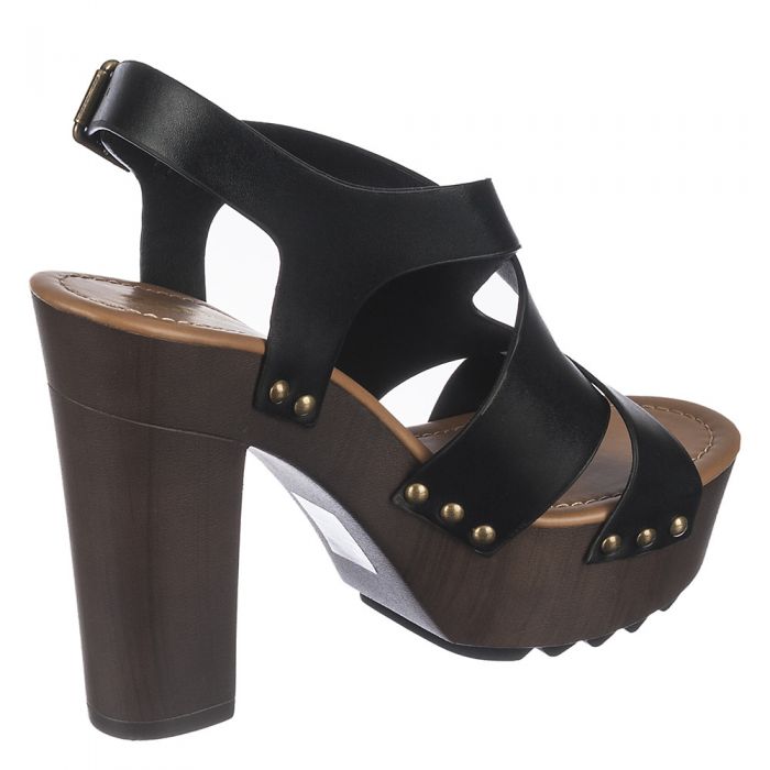 SOLE LA VIE Women's Kallie-H Platform Sandal FD KALLIE-H/BLACK - PLNDR