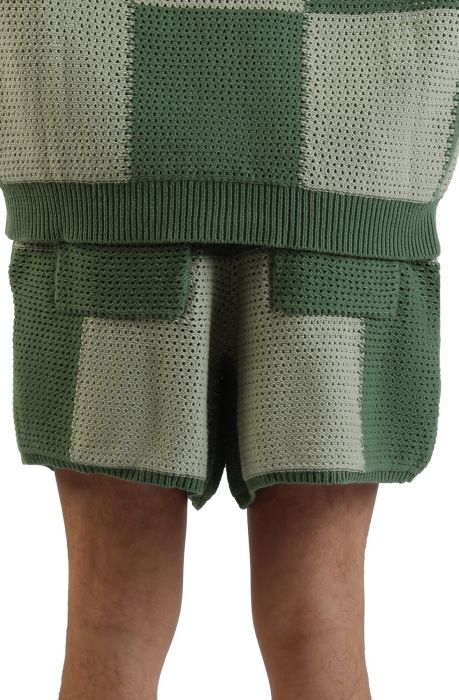Checker Crochet Shorts