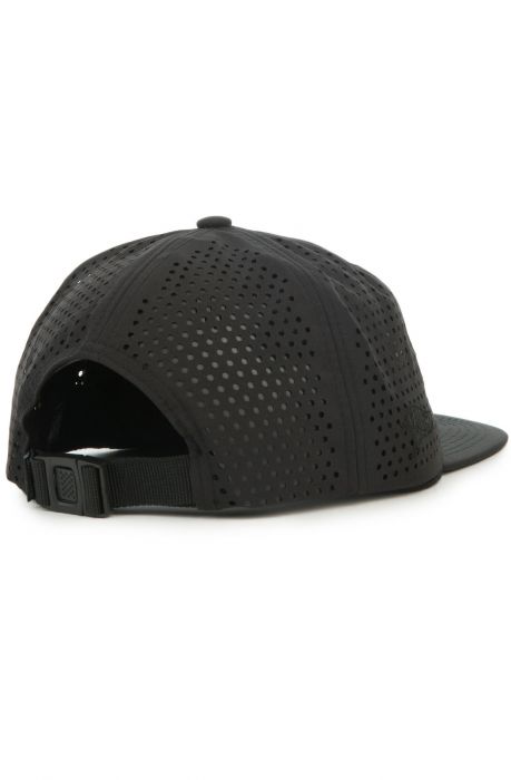 The Arched 2.0 Buckleback Unstructured Cap in Black