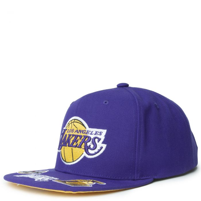 MITCHELL & NESS NBA Los Angeles Lakers Snapback 6HSSMM21129-LALPURP ...