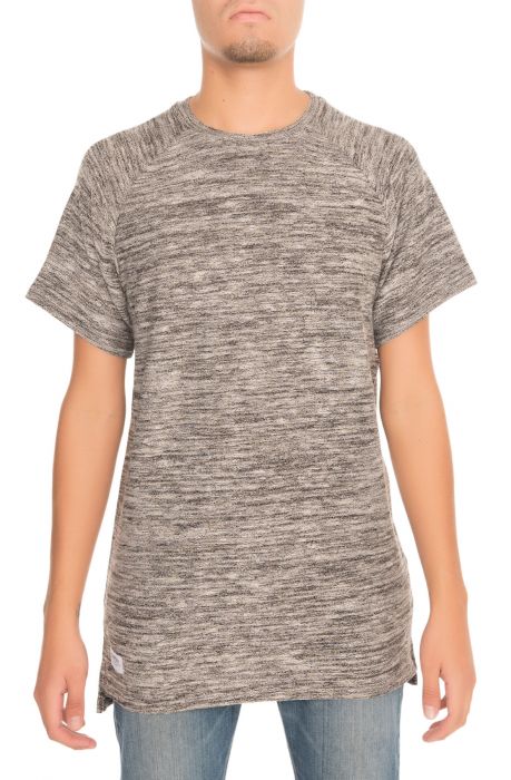 The Frency Terry Viso Tee in Salt and Pepper