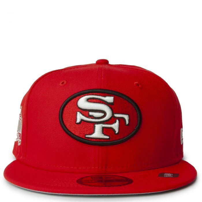 New Era Men's San Francisco 49ers Tear Team Color 9Fifty Adjustable Trucker  Hat