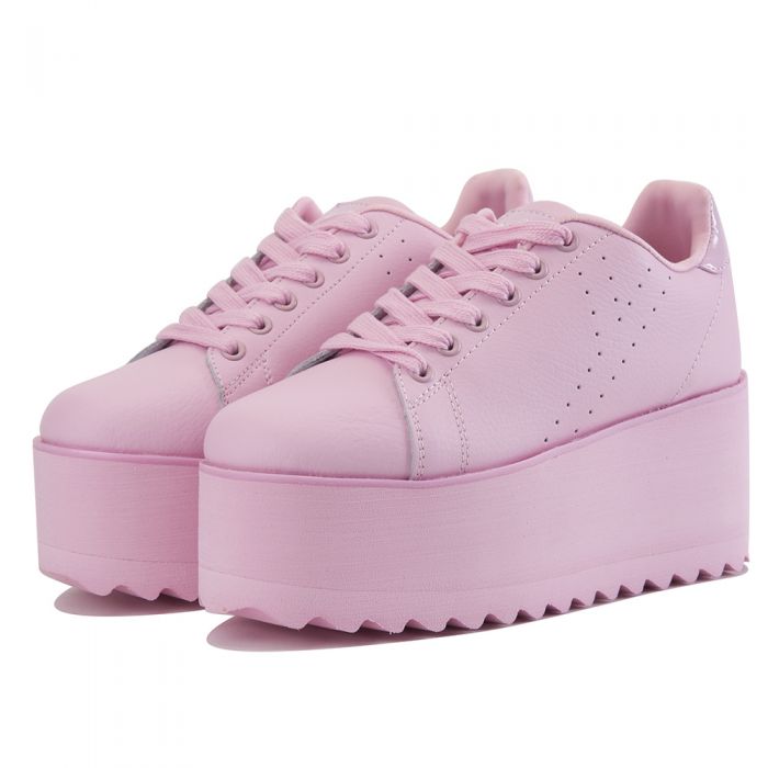 Y.R.U. for Women: Lala Pink Platform Sneakers