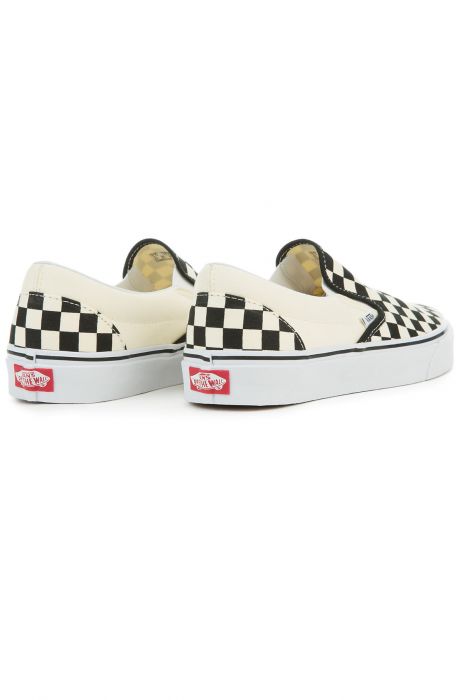 VANS The Unisex Classic Slip-On In Black And White Checkerboard ...