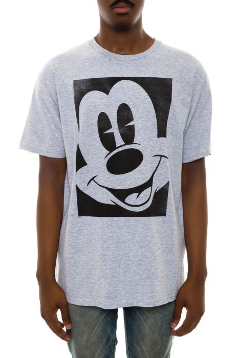 The NEFF x Disney Smile For Me Tee in Athletic Heather
