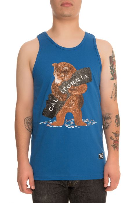 The Grizzly Loves Cali Tank in Royal Blue