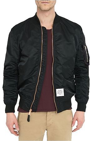 The Prep Coterie MA-1 Lightweight Bomber Jacket in Black