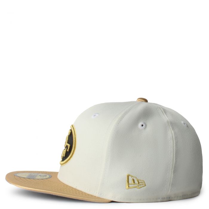 NEW ERA CAPS San Francisco 49ers Chrome Gold 59Fifty Fitted Hat ...