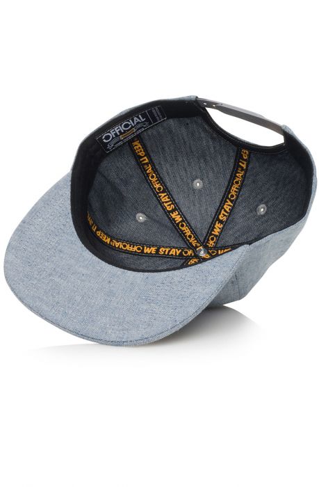 The Cloudy Dolo Snapback in Blue Chambray