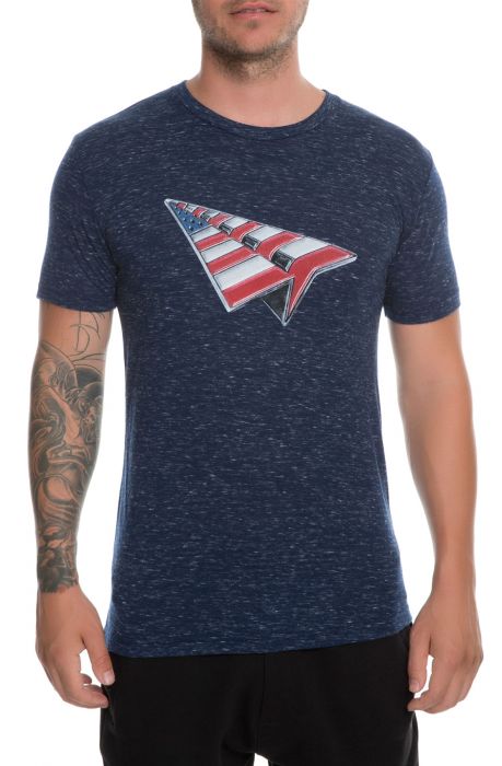 The Salute Tee in Navy