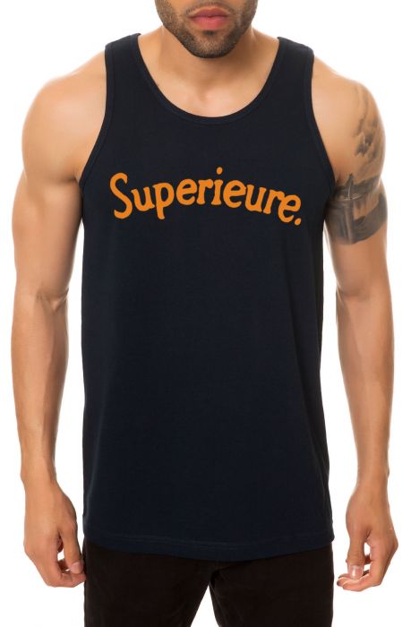 The Superieure Tank Top in Navy