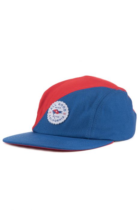 The Skipper 5 Panel Camper in Blue and Red