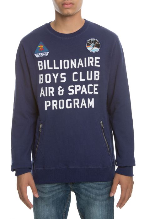 The Program Crew Neck Sweater in Patriot Blue