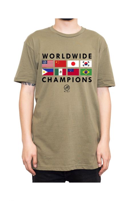 The Mint Flags 2 Tee 2X-3X in Olive