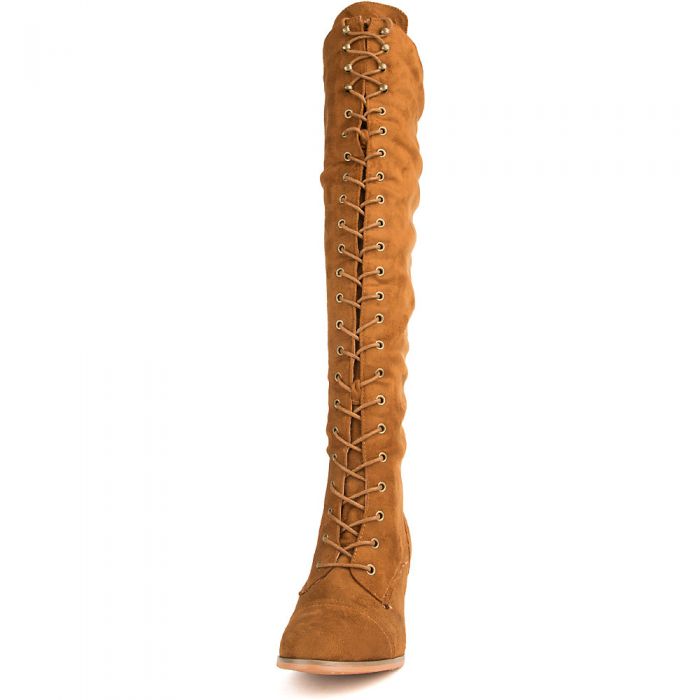 Women's June Knee-High Lace-Up Boot