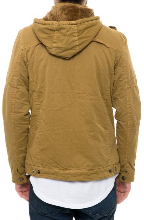 The Ranger Hooded Twill Jacket in Camel
