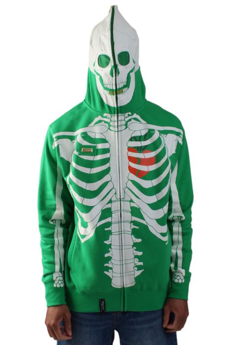 トップス starteam SKULL FULL ZIP parker green starteam SKULL FULL ZIP GREEN