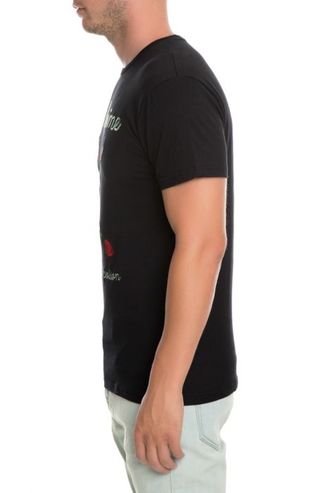 The Poison Embroidery Tee in Black