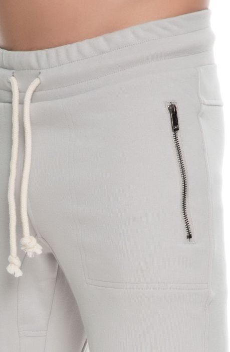 The Laurencio Fleece Shorts in Pale Grey