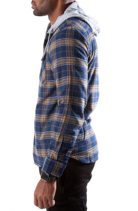 Parkway II Hooded Flannel Buttondown Shirt