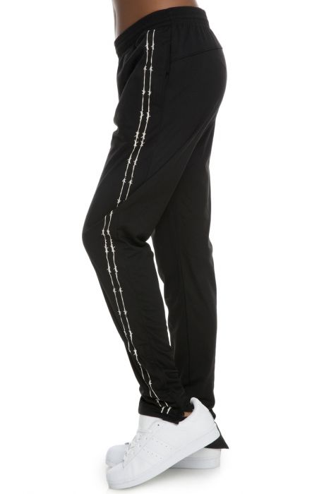 The On The Wire Track Pants in Black