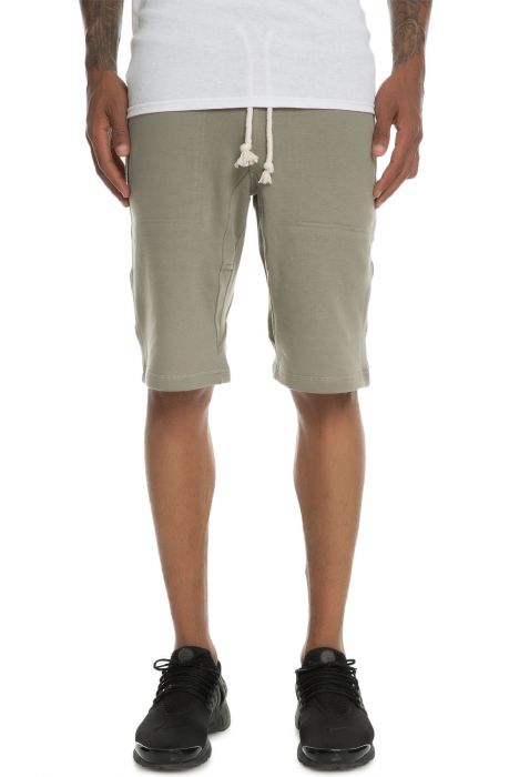 The Laurencio Fleece shorts in Olive