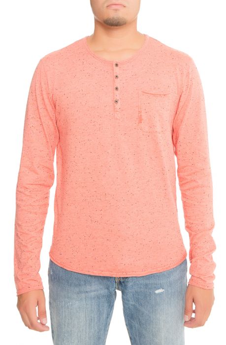 The Yaaz Henley in Coral