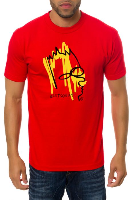 ONE DEGREE The Bartsquiat Tee in Red SV-BARTSQUIAT-TEE-RED - Karmaloop