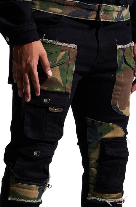 cargo camo jeans