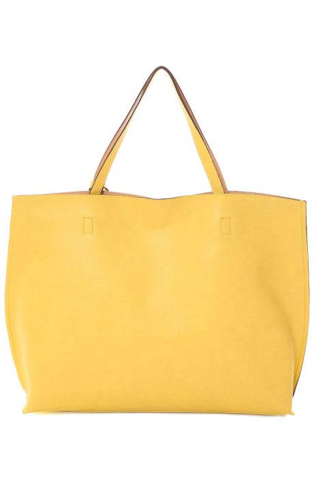 Street Level Tote Bag Reversible Eclipse in Yellow and Nude
