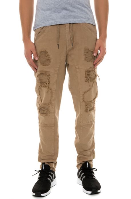 The Twill Repaired Pants in Khaki