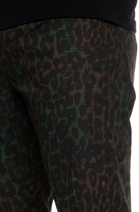 The 5-Pocket Camo Ripstop Shorts in Leopard Camo