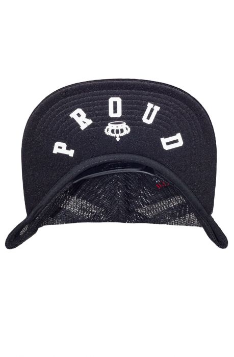 The Raised Fist Trucker Hat in Black