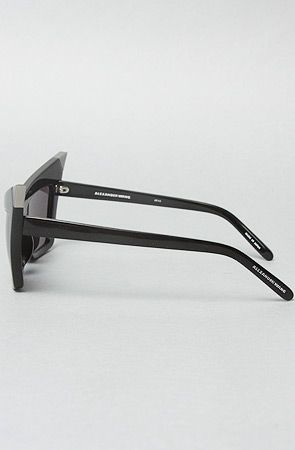 The Cat Eye Sunglasses in Black and Silver