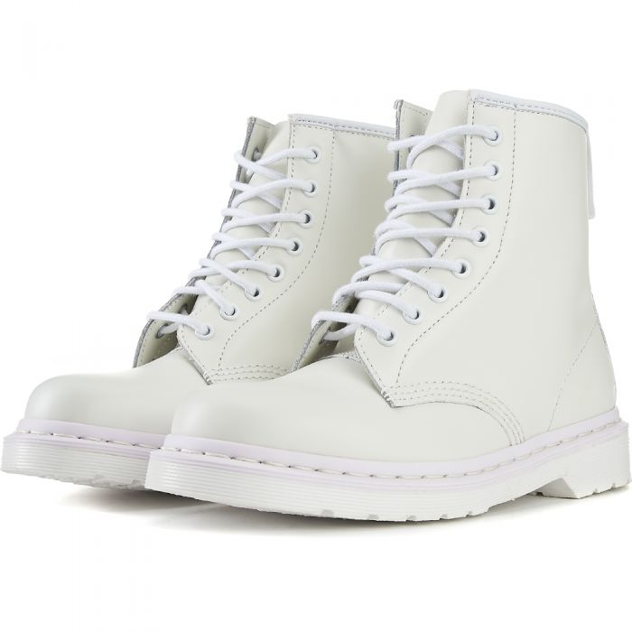 Dr. Martens Unisex: 1460 Mono All White Boots