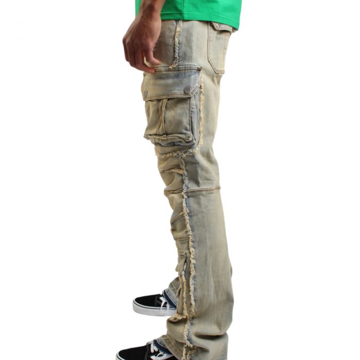 Utility Cargo Stacked Jeans