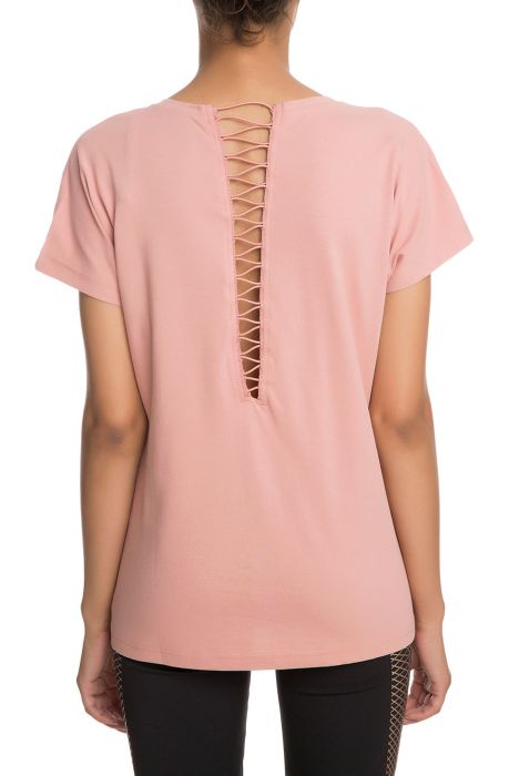 The Lux Fashion Tee in Cameo Brown