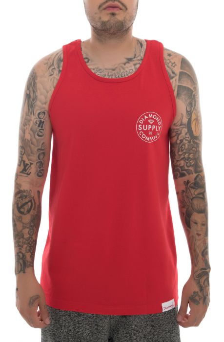 The Stamped Tank in Red