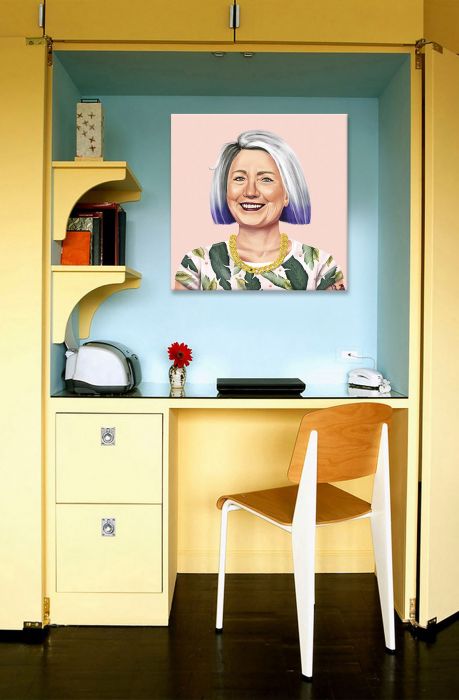 The Hillary Clinton by Amit Shimoni Canvas Print 26 x 26 in Multi