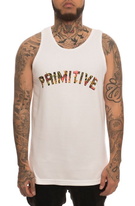 The Paradise Type Tank Top in White