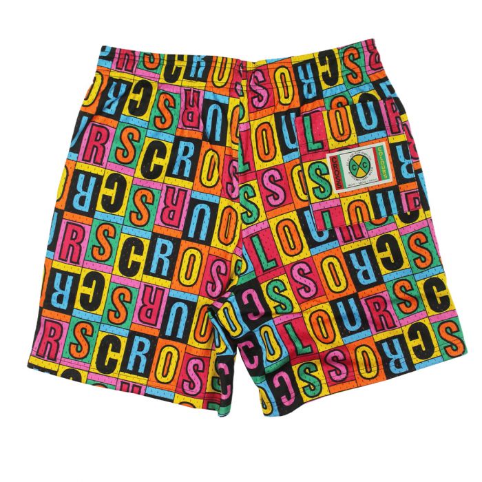 CROSS COLOURS Vintage Block Letter Short C91215ALP-AOP - Karmaloop