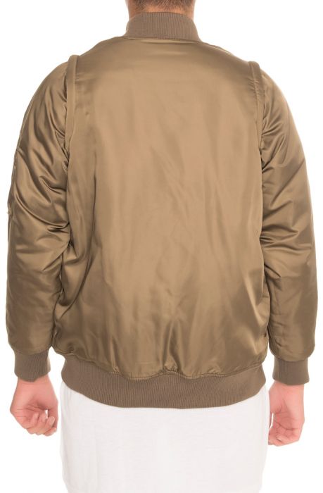 The Convertible MA1 Flight Jacket in Olive