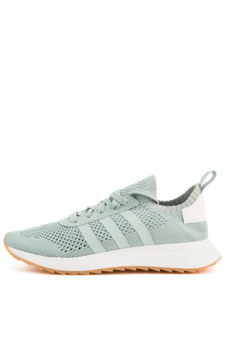 The Women's FLB Primeknit in Tactile Green and White