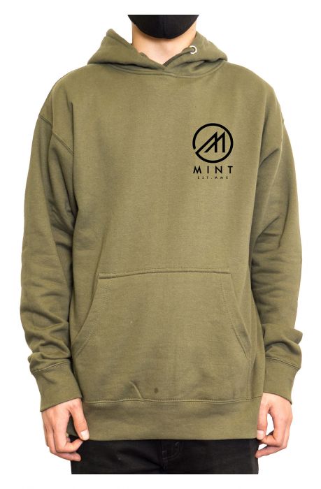 The Mint Flags Pullover Hoodie in Olive