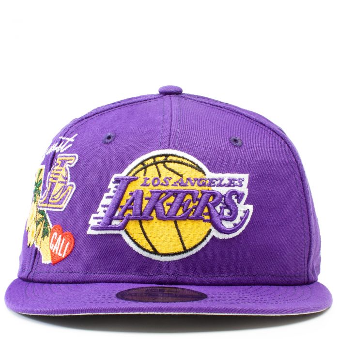 NEW ERA CAPS Los Angeles Lakers City Cluster 59FIFTY Fitted Hat ...