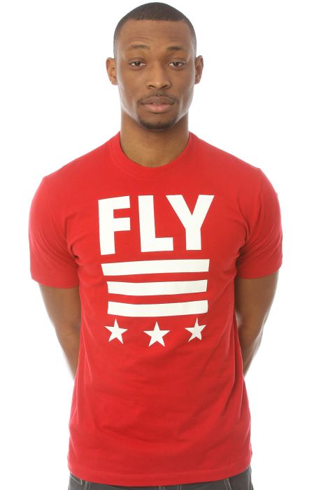 The Pusher Tee in Red