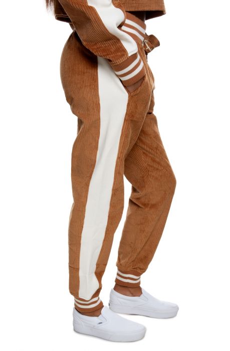 corduroy cargo joggers