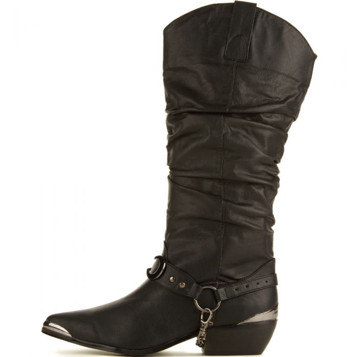 Y.R.U. for Women: Death Proof Black Cowboy Boots